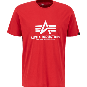 Alpha Industries Tričko  Basic T-Shirt speed red XS