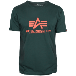 Alpha Industries Tričko  Basic T-Shirt petrolejové XS