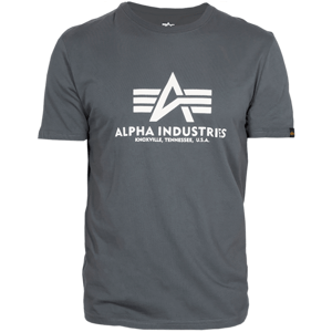 Alpha Industries Tričko  Basic T-Shirt greyblack S