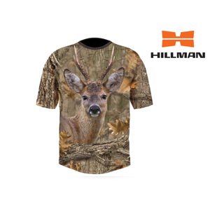 HILLMAN Gamewear 3D Myslivecké tričko bavlna DGT Srnec b. Kamufláž Velikost: XL