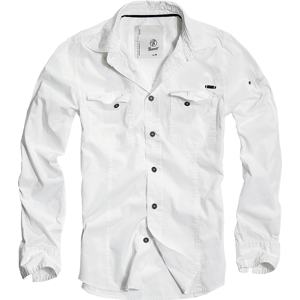 Košile dl. rukáv Brandit SlimFit Shirt bílá Velikost: 2XL
