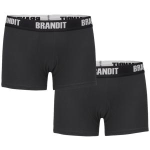 Boxerky Brandit 2ks černé/černé Barva: black-black, Velikost: XL