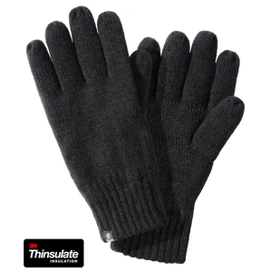 Pletené rukavice Brandit černé Barva: BLACK, Velikost: L