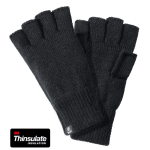 Pletené rukavice Brandit bezprsté černé Barva: BLACK, Velikost: L