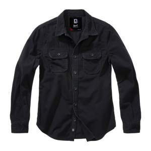 Košile dl. rukáv dámská Brandit Vintage Shirt černá Barva: BLACK, Velikost: M