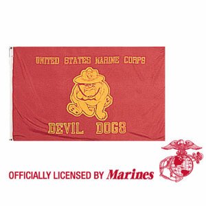 ROTHCO Vlajka USMC DEVIL DOGS ČERVENÁ Barva: Červená