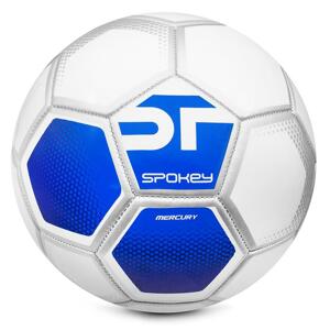 Spokey MERCURY Fotbalový míč, vel. 5, bílo-modrý Barva: bílo-modrá, Velikost: 5