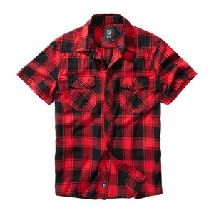 BRANDIT košile Checkshirt halfsleeve červeno-černá Velikost: L