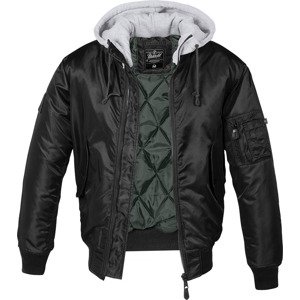 BRANDIT BUNDA MA1 Sweat Hooded Jacket černo-šedá Velikost: 4XL