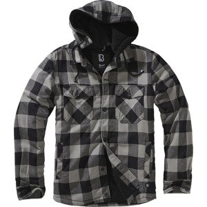 BRANDIT bunda Lumberjacket hooded Černo-charcoal Velikost: 3XL
