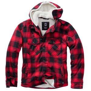 BRANDIT bunda Lumberjacket hooded Červeno-černá Velikost: 7XL