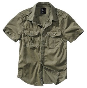 BRANDIT košile Vintage Shirt shortsleeve Olivová Velikost: 4XL