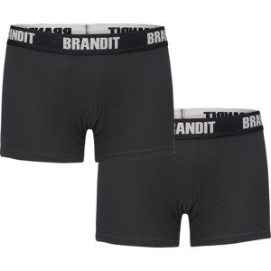 BRANDIT boxerky 2ks/balení - černá/černá Velikost: XL